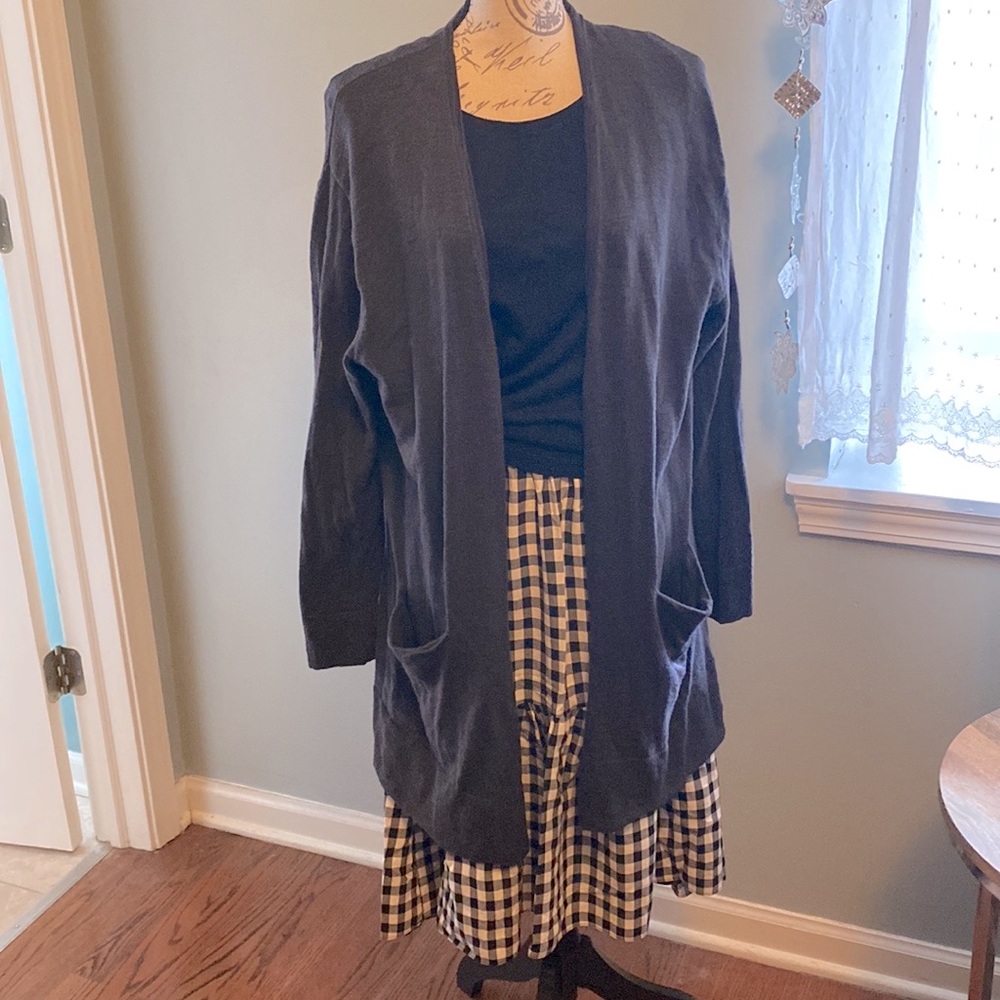 Madewell long cardigan with pockets